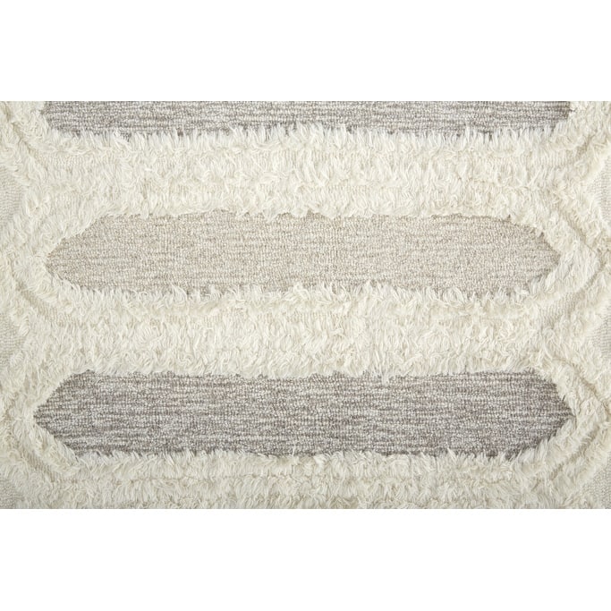 Zowu Geometric Stain Resistant Area Rug By HomeRoots - 5' x 8'