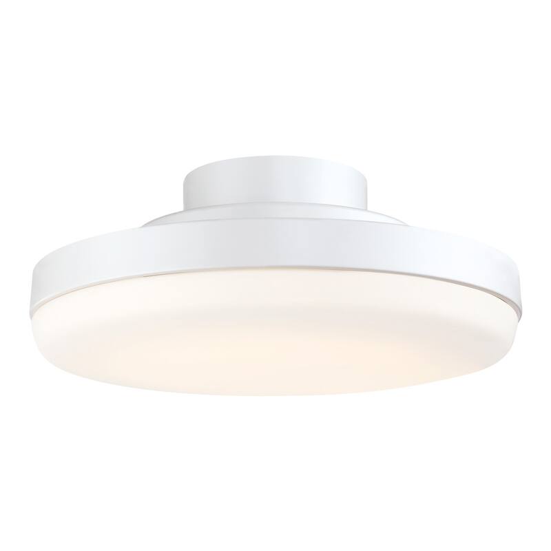 TriAire Ceiling Fan 12-inch Correlated Color Temperature (CCT) Select LED Light Kit - Matte White