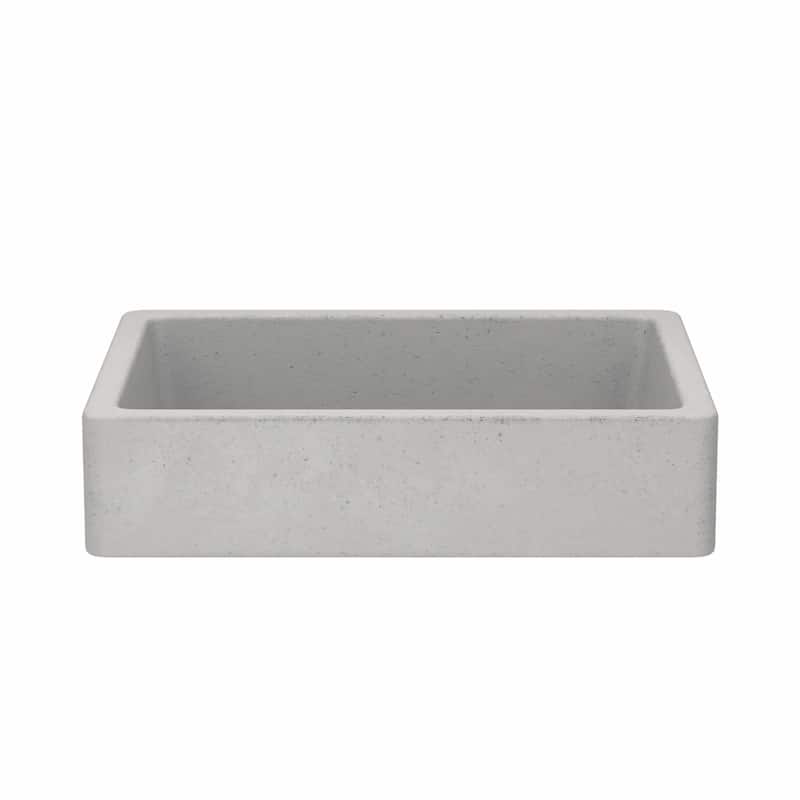 Nipomo NativeStone Undermount/ Vessel Bathroom Sink - 19.5" x 15" x 4.5" - Ash