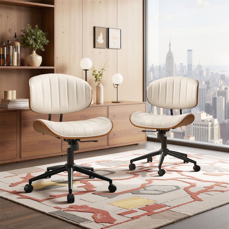 OVIOS Armless Adjustable Ergonomic Office Chair - N/A
