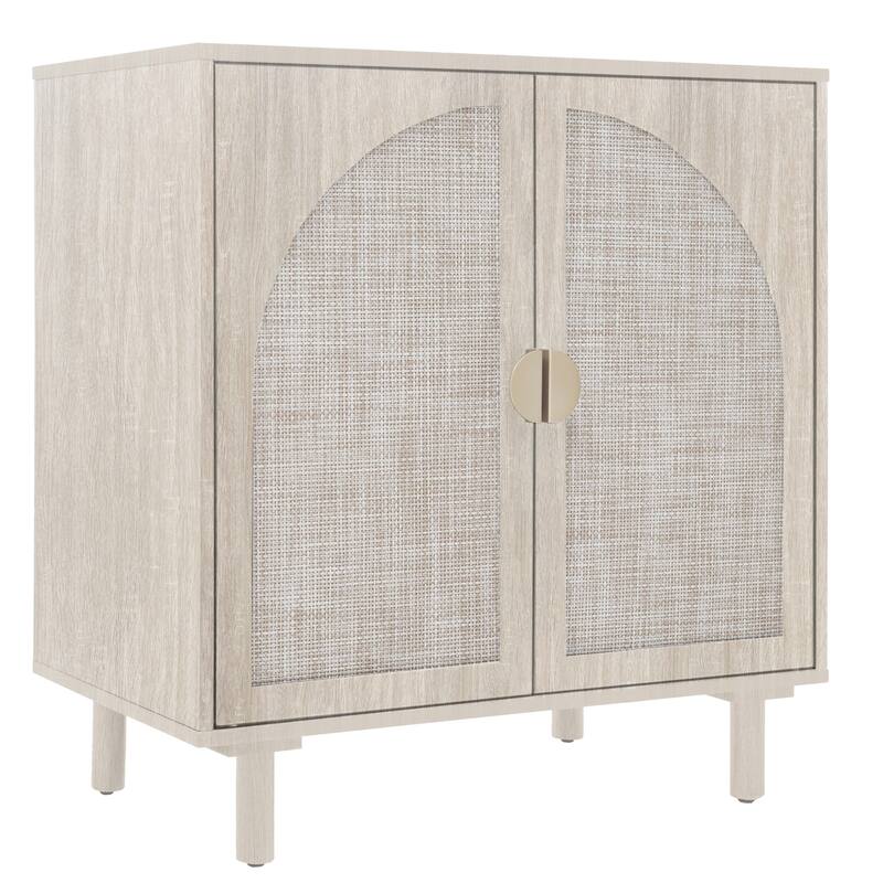 2 Doors Wood Pantry Organizer with Adjustable Laminates, Storage Cabinet for Bedroom, Living Room, Kitchen