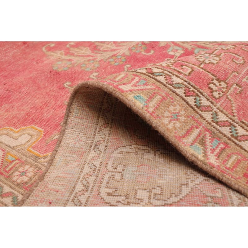 ECARPETGALLERY Hand-knotted Antalya Vintage Red Wool Rug - 9'5 x 12'7