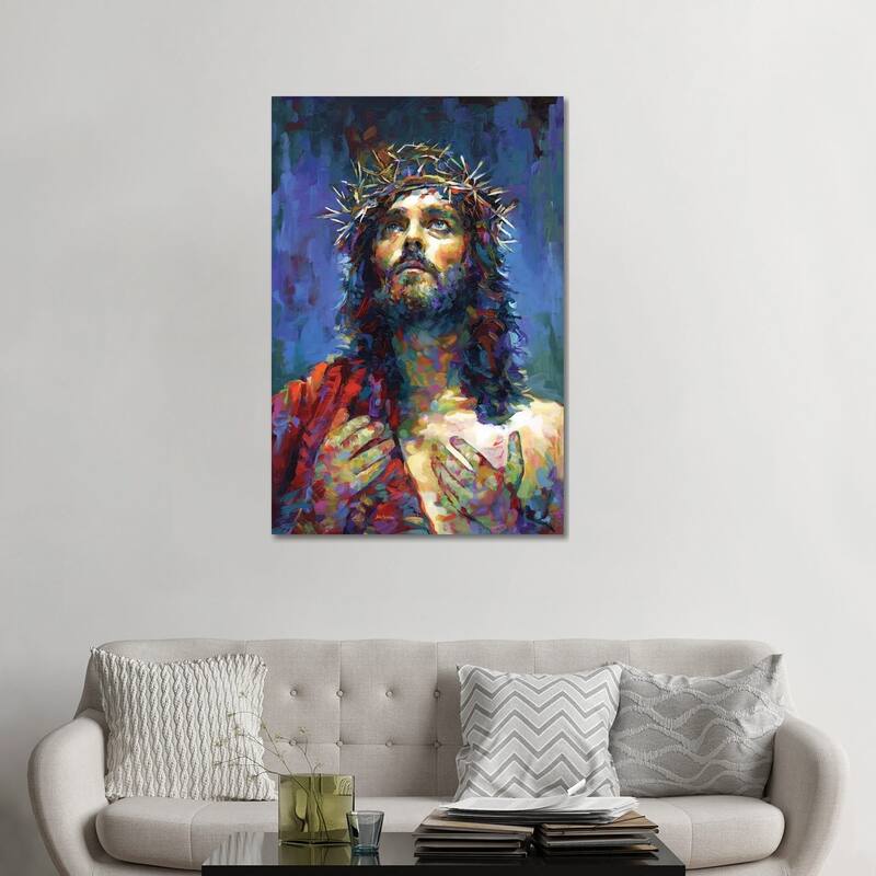 iCanvas "Jesus Christ" by Leon Devenice Canvas Print - 48x32x1.5