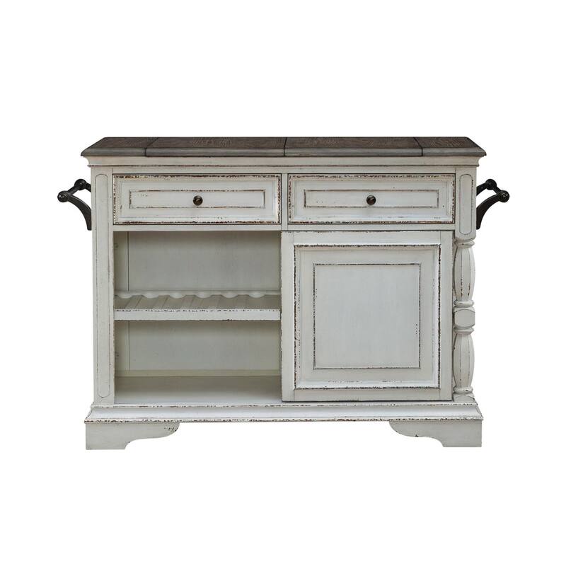 Liberty Furniture Magnolia Manor Bar Cart with Flip Top - Width 38" x Depth 15" x Height 38"