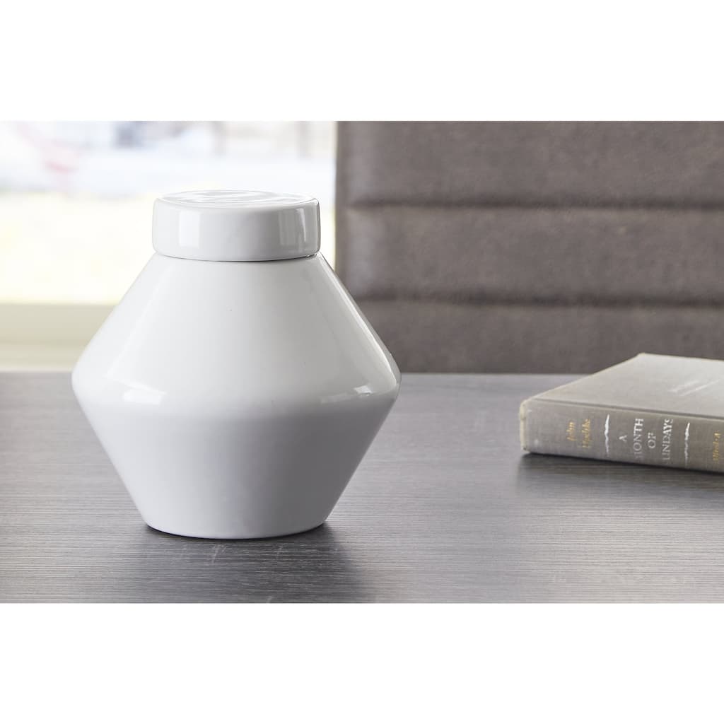 Signature Design by Ashley Domina White Jar (Set of 2)