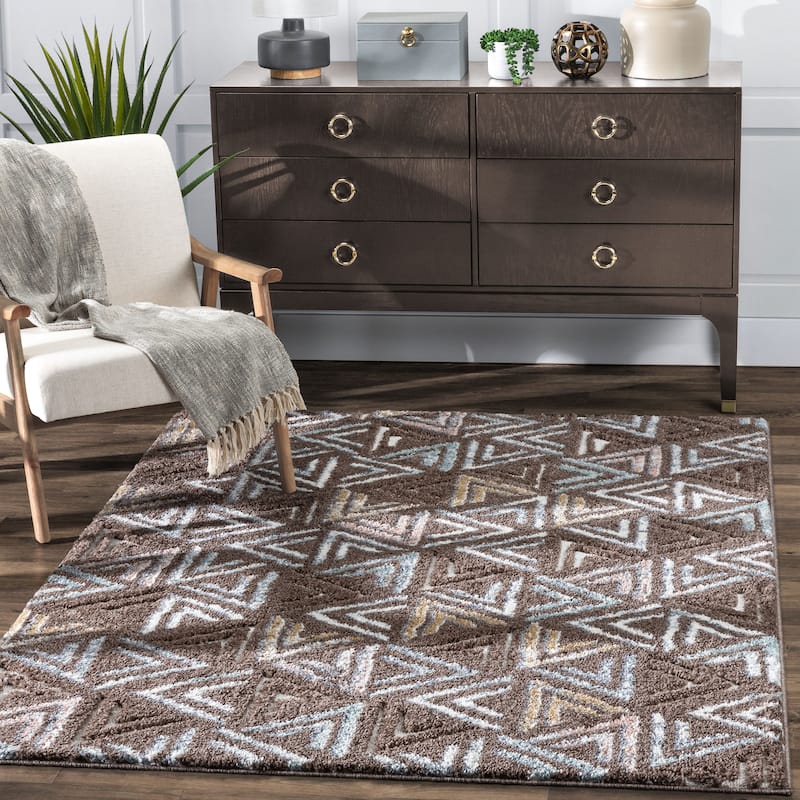 Well Woven Delia Thanatos Modern Geometric Area Rug