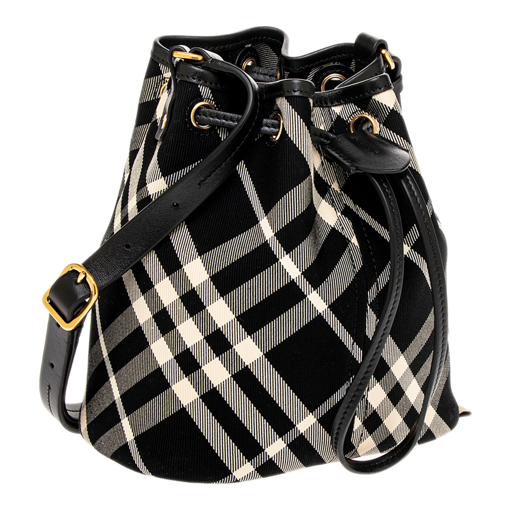 Burberry Check Mini Bucket Bag - Overstock - 42713541 Burberry Check Mini Bucket Bag - Overstock - 42713541