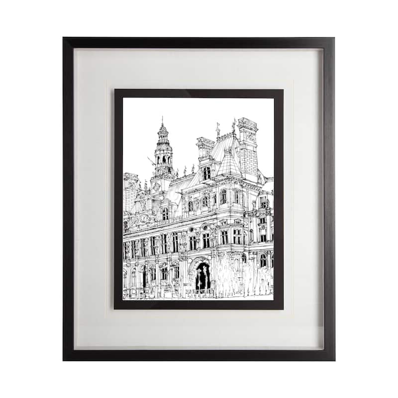 B&W City Scene VIII Framed Art Print