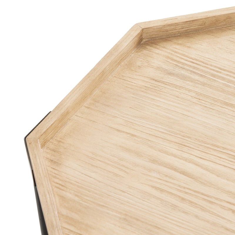 Kate and Laurel Occonor Octagon Wood Coffee Table