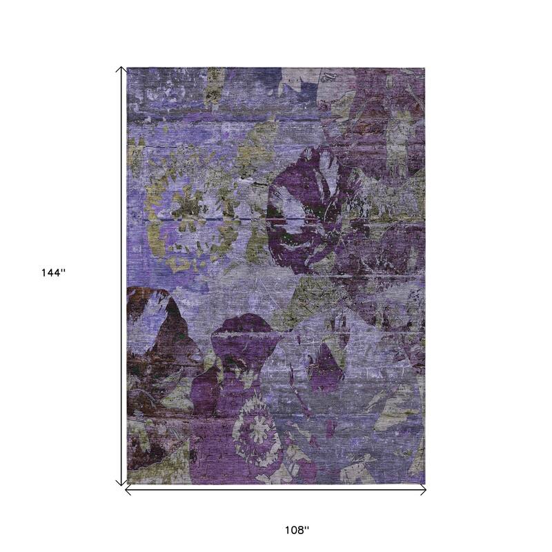 Nax Unique Abstract Weather Resistant Timeless Fusion Runner Outdoor Rug