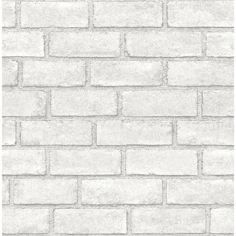 Scott Living District Brick White Self Adhesive Wallpaper