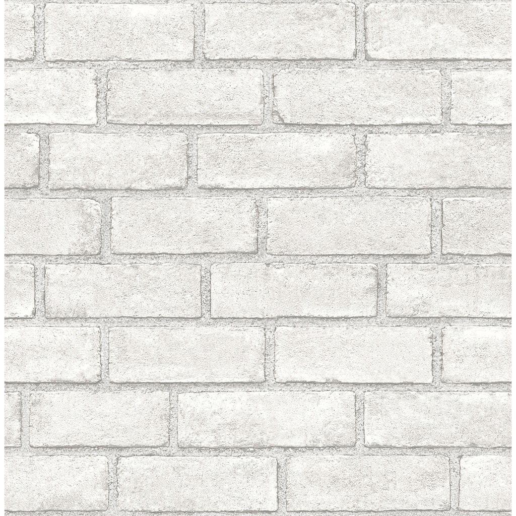 Scott Living District Brick White Self Adhesive Wallpaper
