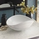 preview thumbnail 2 of 18, Amalfi Handmade Murano Glass Bathroom Sink - 17.5x12x6.75 Bianco