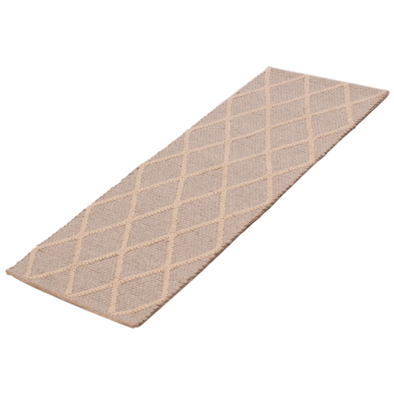 ECARPETGALLERY Braid weave Sienna Grey Wool Rug - 2'4 x 5'9