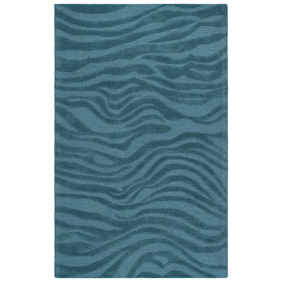SAFAVIEH Handmade Ebony Ajka Zebra Wool & Viscose Rug