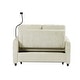 preview thumbnail 9 of 18, 53.9" Chenille Convertible Loveseat with Pull-Out Bed, 3 USB Ports, and Smart Storage