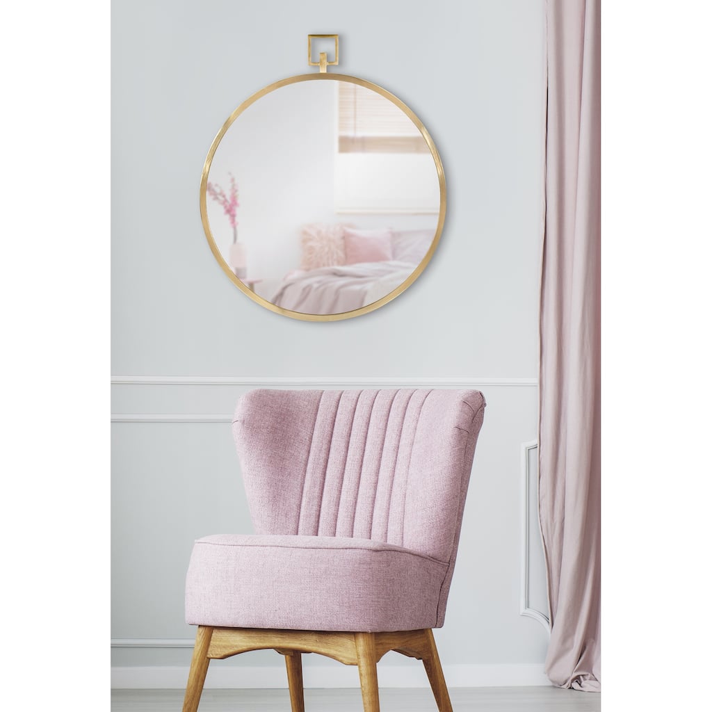 Kate and Laurel Tabb Round Framed Mirror