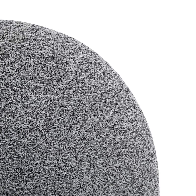 Celano Indoor Metal Upholstered Barstool, Gold-Plated Frame and Mixed Gray Upholstery, Set of 2