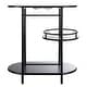 preview thumbnail 29 of 55, SAFAVIEH Iva 17.7-Inch Swivel 3-Tier Metal Bar Cart - 29.53" W x 17.72" L x 32.76" H