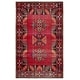 preview thumbnail 1 of 13, Paloma Indoor and Outdoor Tribal Area Rug 2' x 3' - Red/Black