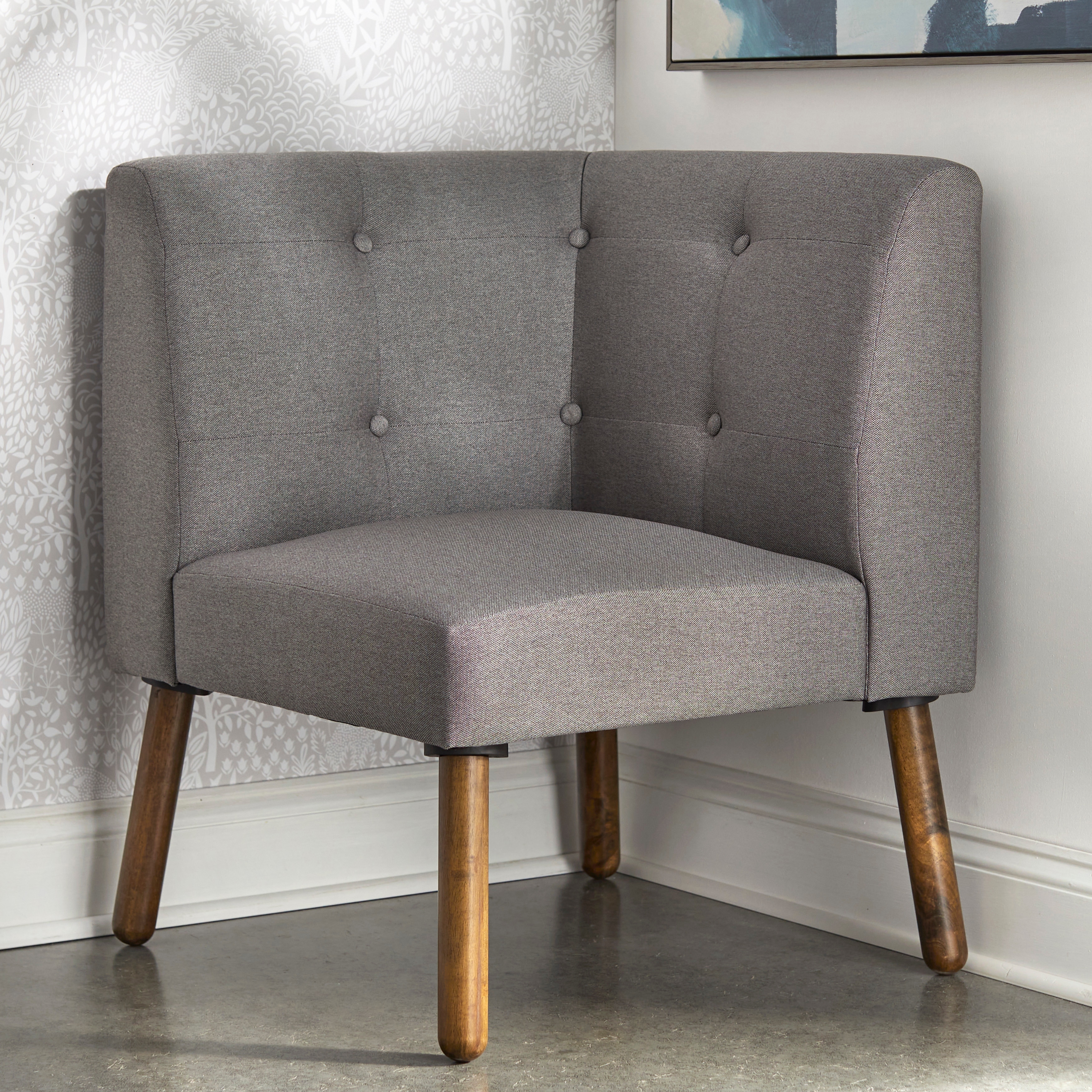 Simple Living Wood Fabric Playmate Corner Chair Bed Bath