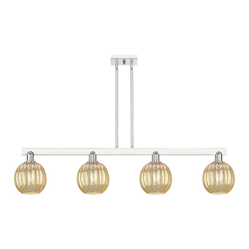 Innovations Lighting Urban Downtown - Preston - 4 Light 48" Globe Shade Stem Hung Island Light