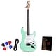 preview thumbnail 12 of 12, LyxPro 39 inch Beginner Electric Guitar & Electric Guitar Accessories Green