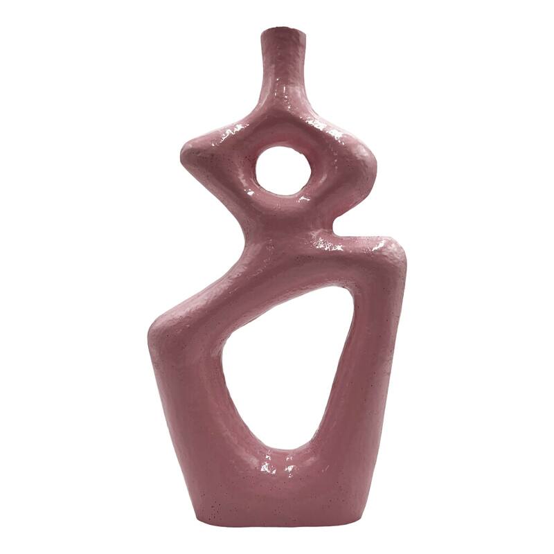12 Inch Tall Decorative Handmade Aluminum Gourd Flower Vase