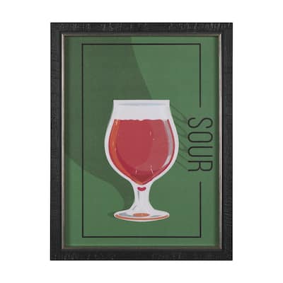 Beer Poster Sour Framed Art Print