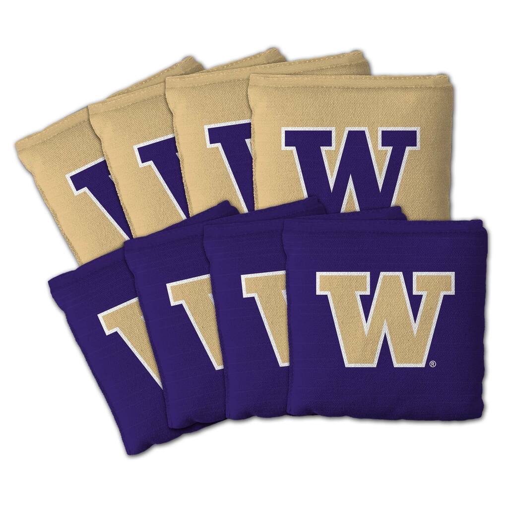 Washington Huskies NCAA Dual Sided Pro Stop & Slide Cornhole Bags