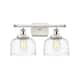 Option White and Polished Chrome / Clear Deco Swirl