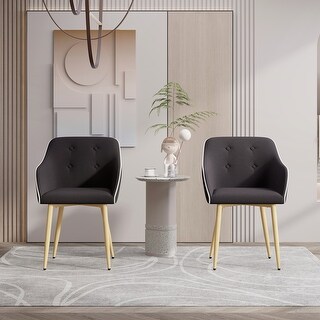 Mid-Century Modern Dining Chairs Set of 2 with Thick Cushions,Sturdy ...