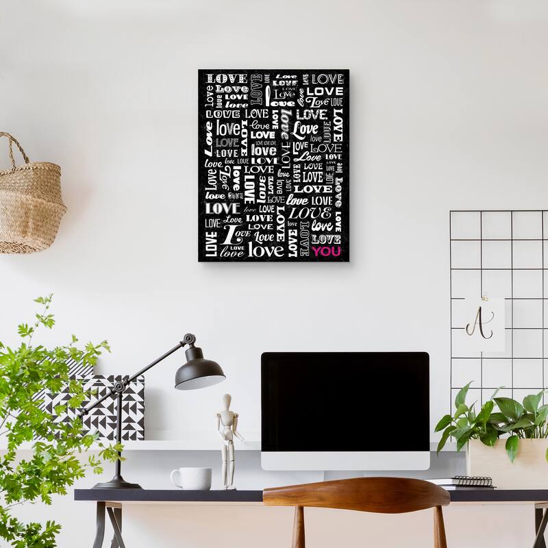 Love You by Janie Secker Canvas Art Print