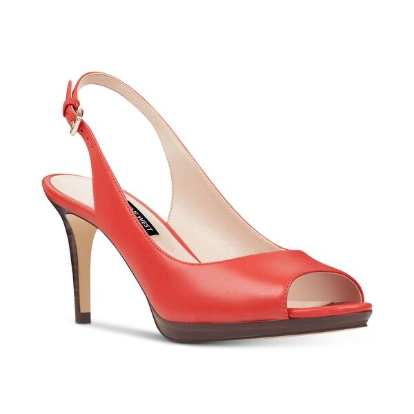 nine west leather heels