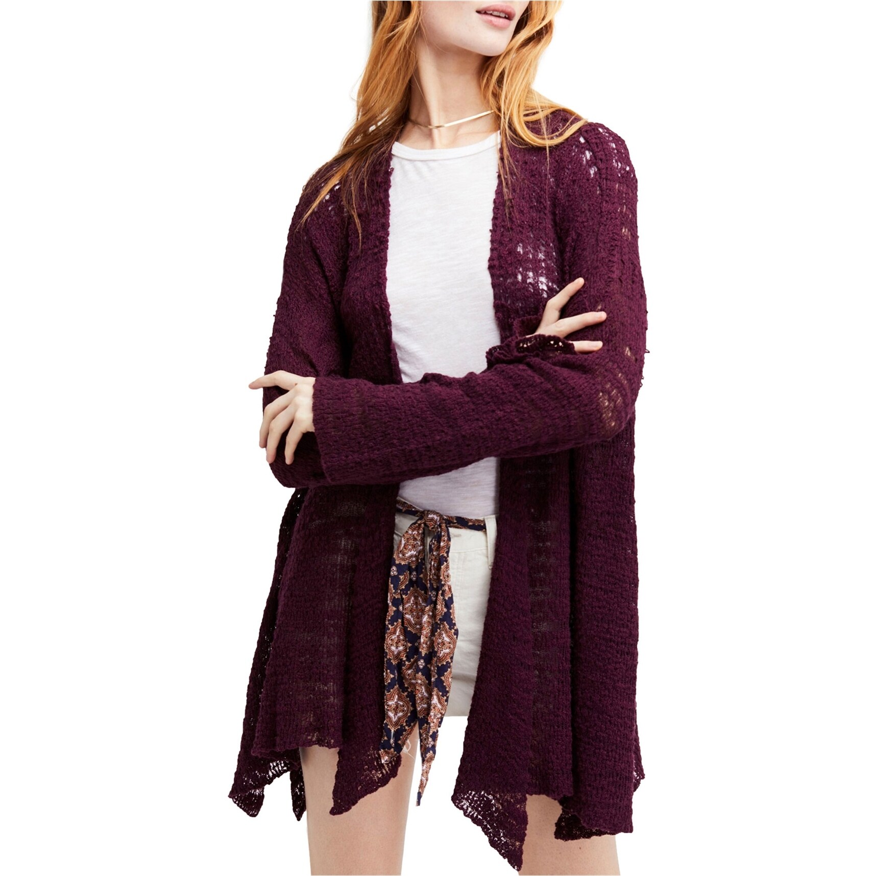 free people purple sweater