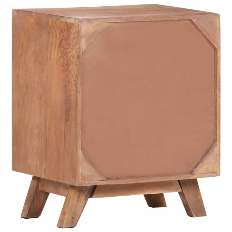 vidaXL Bedside Cabinet 15.7"x11.8"x19.7" Solid Mango Wood
