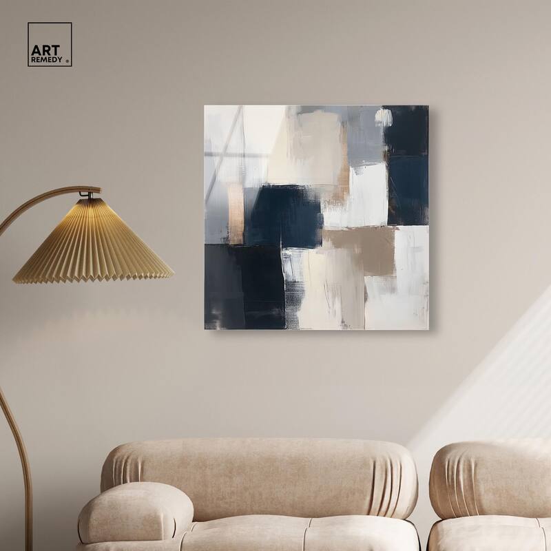 Blue Mood Depth III Acrylic by Art Remedy, Ready to Hang