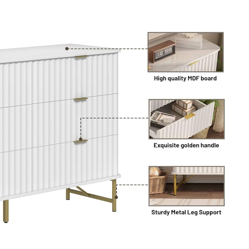 Clihome Modern MDF 6 - Drawer Accent Chest