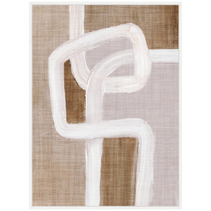 Kate and Laurel Sylvie Rhythmic Lines l Framed Canvas by Nikita Jariwala