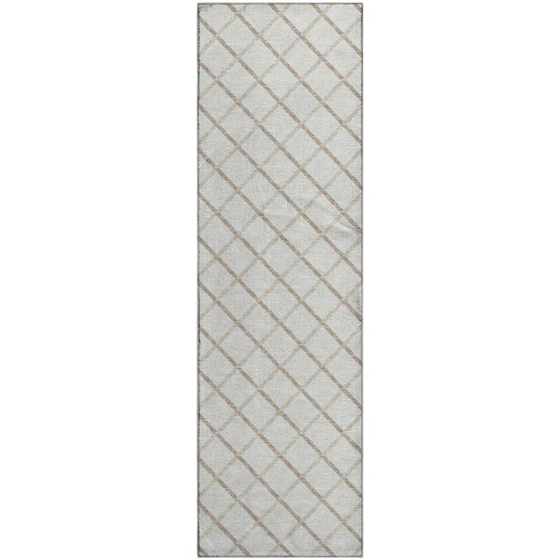 Premium Washable Super Soft Modern Trellis Mayfield Rug