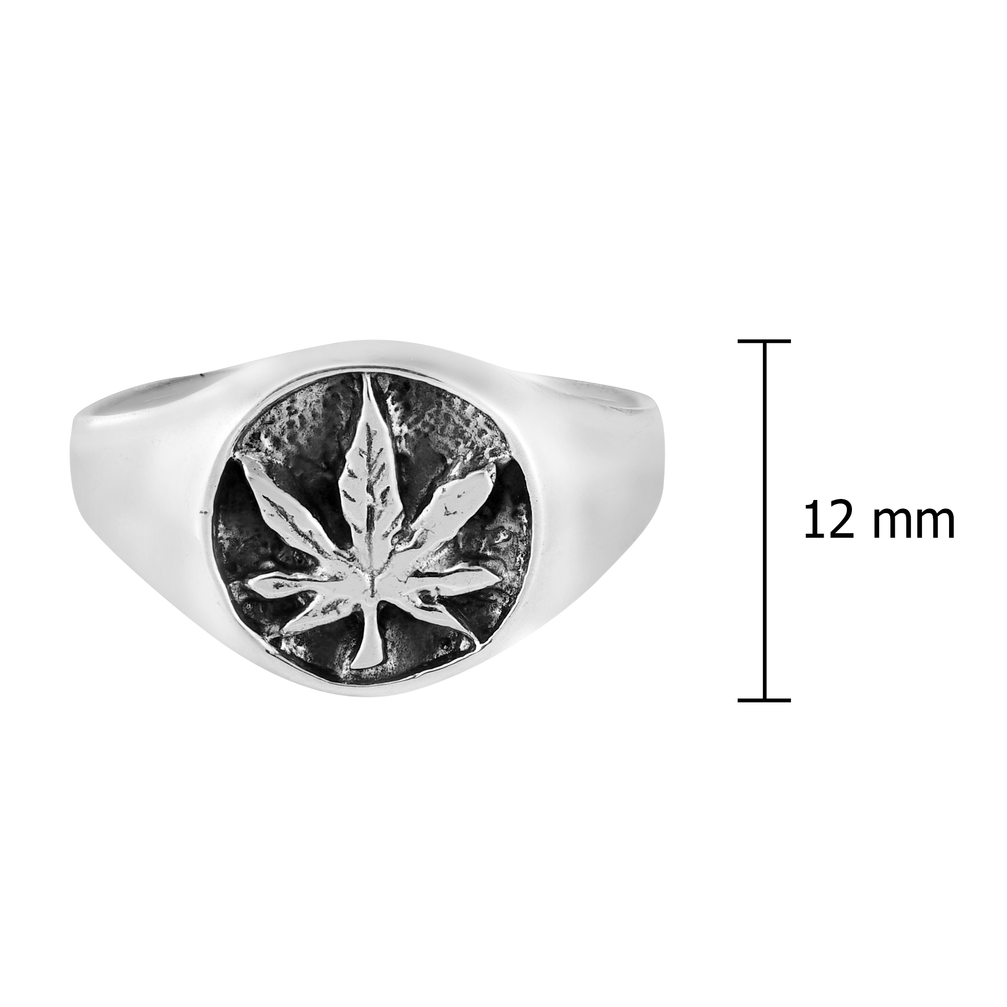 Handmade Embossed Cannabis Marijuana Weed Leaf .925 Sterling Silver Ring (Thailand) Handmade Embossed Cannabis Marijuana Weed Leaf .925 Sterling Silver Ring (Thailand)