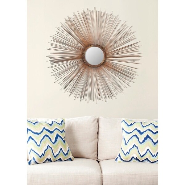 Safavieh Handmade Art Copper Sunburst 41-inch Decorative Mirror - 40.8" x 40.8" x 0.8"