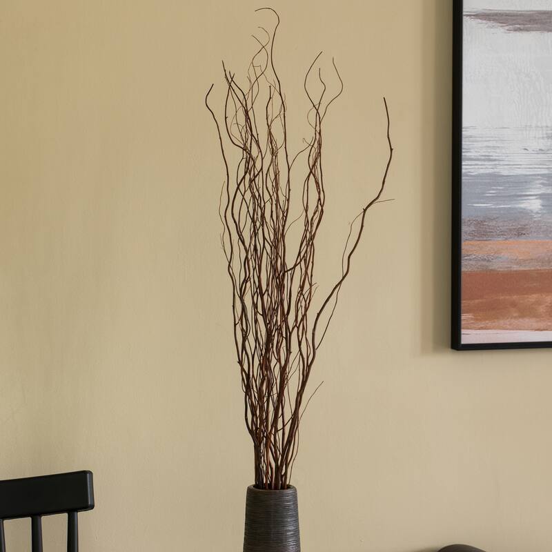 Brown Natural Decorative Dry Branches Authentic Willow Birch Sticks for Home Decoration and Wedding Craft - Brown