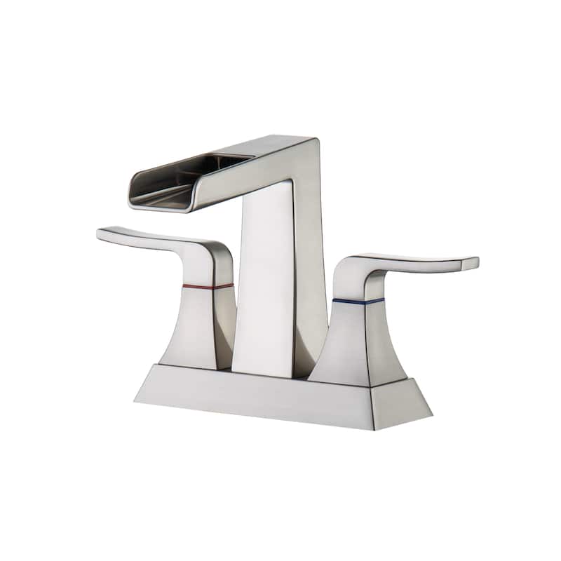 Widespread Bathroom Sink Faucet Brushed Gold