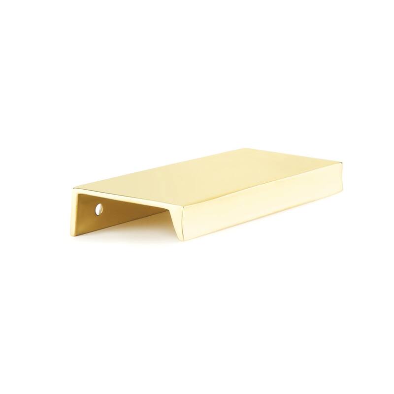 Schaub and Company 10011 Sabre 4" Center to Center Solid Metal Finger - Unlacquered Brass