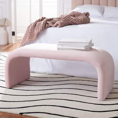 SAFAVIEH Tenko Modern Minimalist Glam Bench - 45" W x 18" D x 19" H