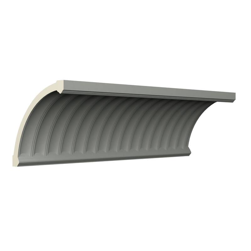 9 1/2"H x 9 1/2"P x 13 3/8"F x 47"L Esenia Crown Moulding - 1-Pack
