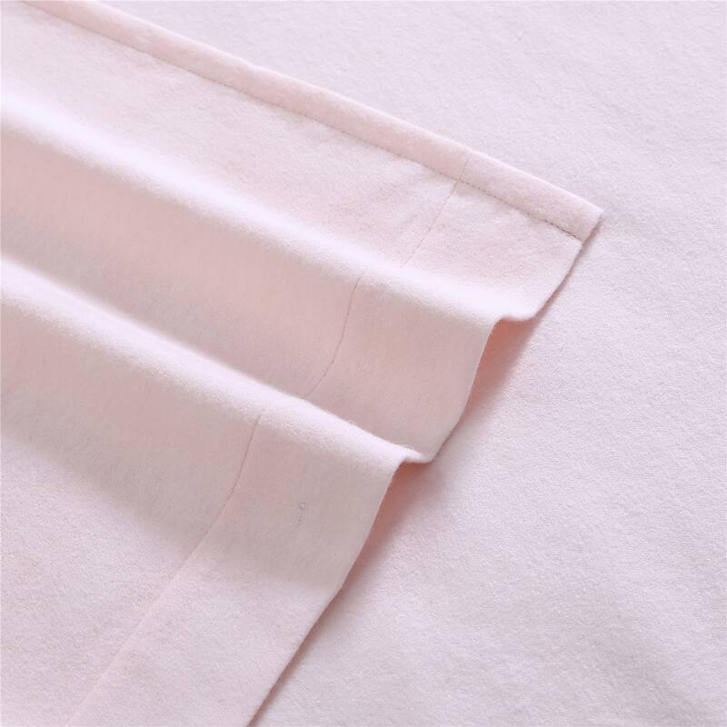 Laura Ashley Cotton Flannel Solid Deep Pocket Sheet Set