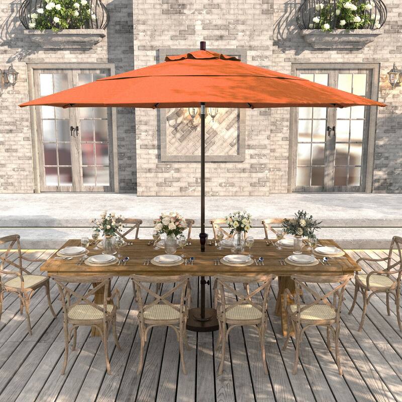 North Bend 11-foot Crank Open Bronze Umbrella by Havenside Home