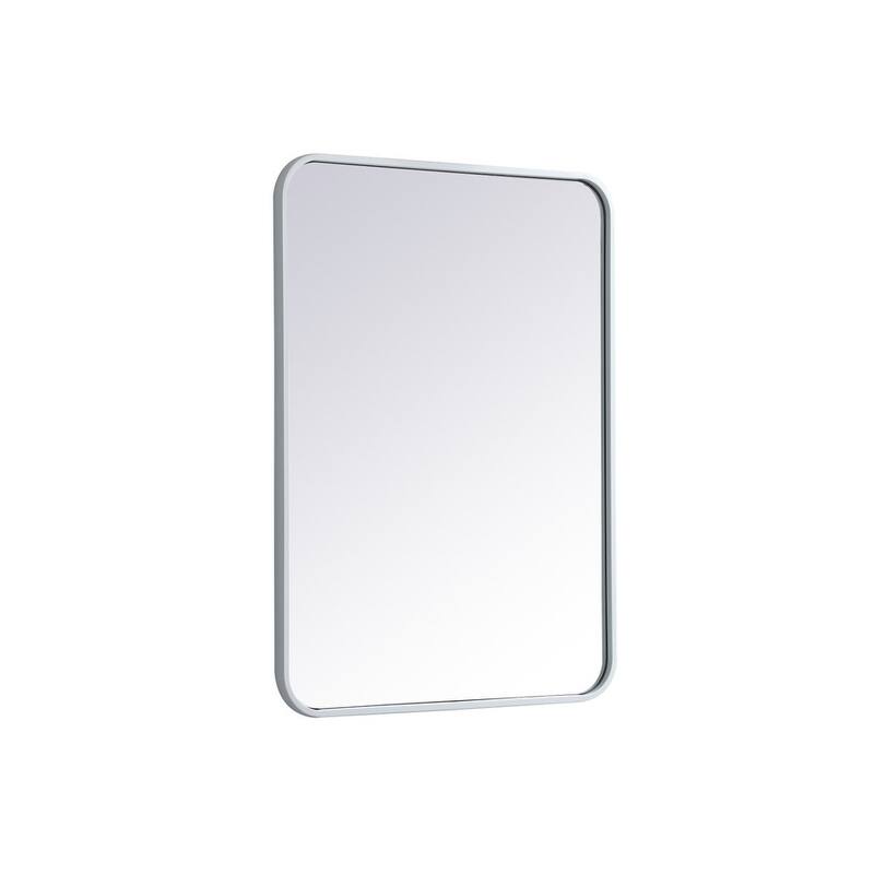 Ezra Soft Corner Metal Rectangular Mirror